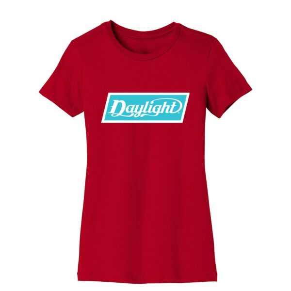 Daylight Boxed Logo Women's Slim Fit Tee - Image 2